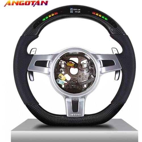 Sports Steering Wheel 100% Carbon Fiber Steering Wheel Fit For Porsche Cayenne