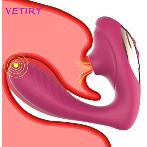 Vagina Sucking Vibrator 10 Speeds Vibrating Sucker Oral Sex Suction Clitoris Stimulator Erotic Sex Toy for Women Dildo Vibrator