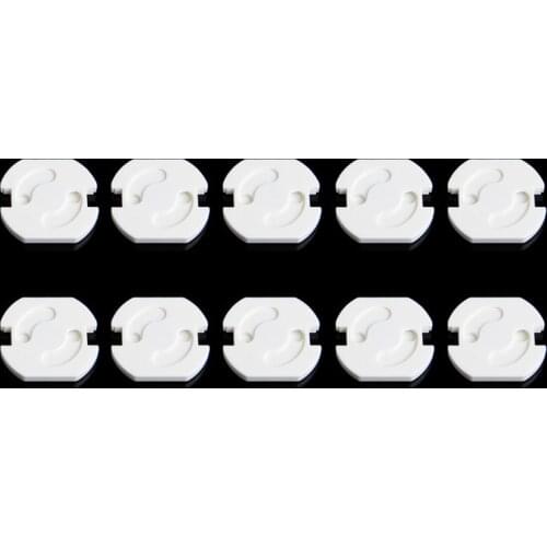 W3JF 10Pcs Mains Plug Socket Cover Baby Proof Child Safety Plug Guard Protector