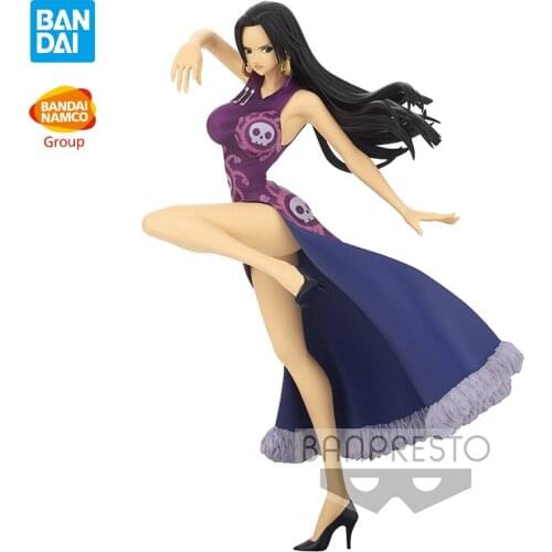 In stock banpresto LADY FIGHT One Piece anime figure Boa Hancock Action Collectible Model Decorations Doll Toys For Children