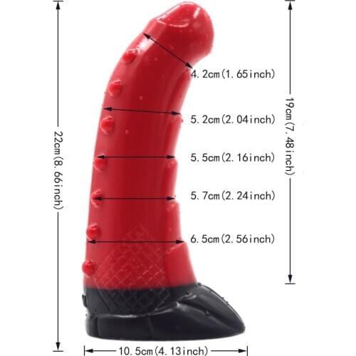 FAAK female large size silicone simulation penis color double row granules masturbation sex, anal massage, masturbation
