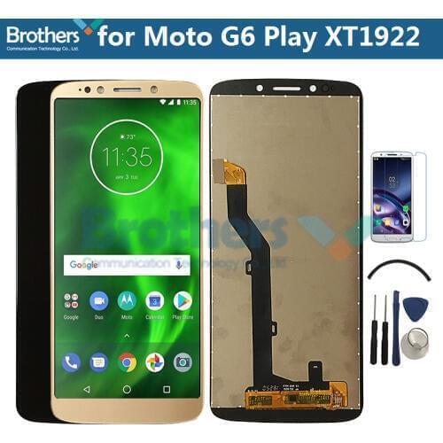 For Motorola Moto G6 Play LCD Screen LCD Display for Moto XT1922 Touch Screen Digitizer Screen Assembly Replacement Top No LOGO