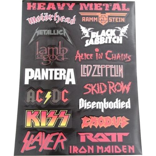 1pc Hot Sell Personalized Rock Letter PVC Waterproof Notebook Laptop Skin Sticker For Computer Macbook Air 13 Pro Stickers