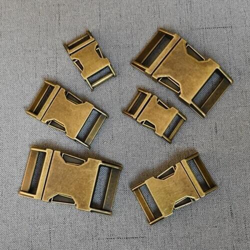 100pcs/pack 15mm 20mm 25mm Heavy Metal Side Release Buckle For Paracord Bracelet Dog Cat Collar Sewing Diy Accessories Seat Belt