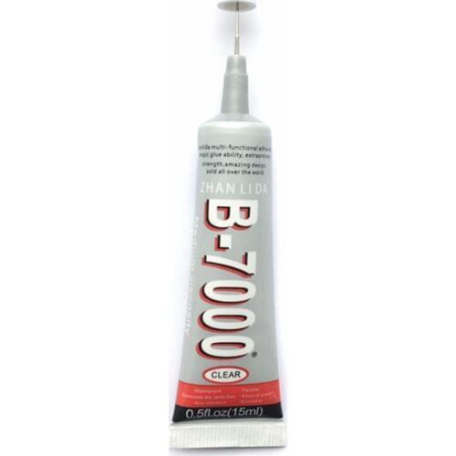 15ml B-7000 Rhinestone Glue Transparent Liquid Optical Adhesive For Cellphone LCD Repair Epoxy Resin Glass Leather Pasting