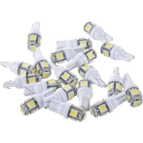 20pcs T10 194 168 W5W 5 5050 SMD LED light bulb xenon white car taillight