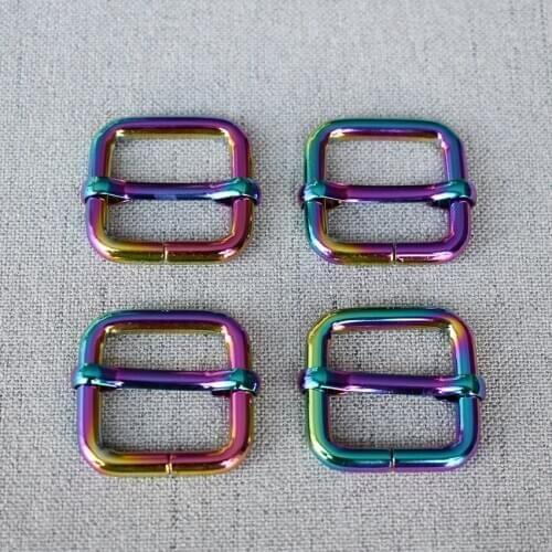 20 Pcs/Lot 20mm Colourful Metal Adjuster Sliders Bag Dog Collar Belt Straps Garment Sewing Accessory Tri-Glides Strong Hardware