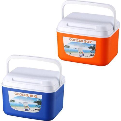 5L Mini Dual Use Car Refrigerator Home Freezer Thermal Heat Preservation And Cold Icebox Portable Travel Camping Cooler Box 4