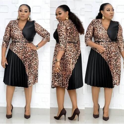 African Dresses for Women Dashiki 2019 New African Clothes Bazin Rich Sexy Pleated Print Africa Dress Ankara Robe Africain Grown