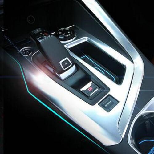 Car ABS Inner Accessories Electronic Parking Brake Decoration Cover Frame Trim For 2017 Peugeots 5008 3008 GT