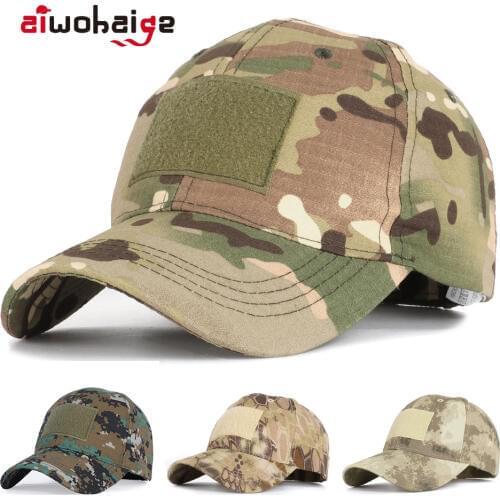 High quality camouflage baseball cap Men Patch Army Tactical Hat Male snapback Hat adjustable military cap Camo Hats Bone gorro