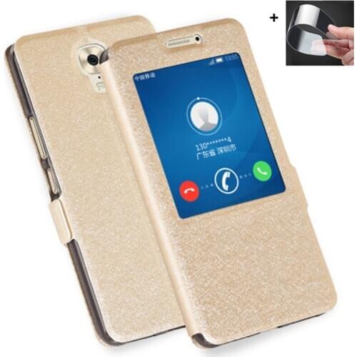 Open window Cover For Gionee M6 case M 6 GN8003 Leather Phone Cases For Gionee M6plus GN8002 case For Gionee M6 plus case