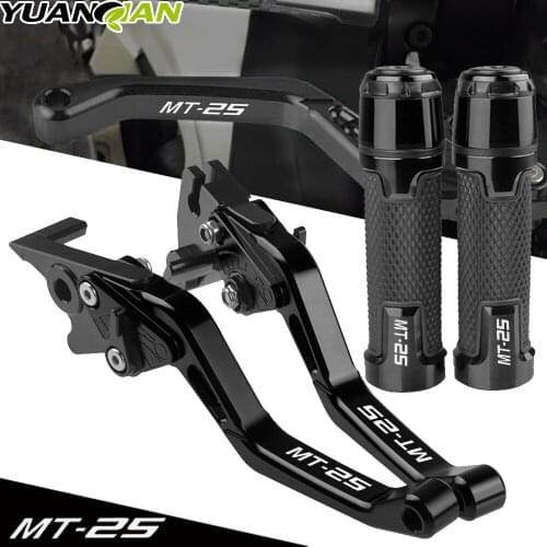 For YAMAHA MT25 MT-25 MT 25 2015 2016 2017 Motorcycle Accessories handbrake Adjustable Brake Clutch Levers + Handle Hand Grips