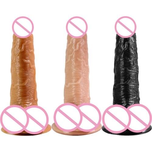 PVC Dildo Sex Toys For Woman Realistic Penis With Suction Cup G Spot Vagina Stimulator Female Masturbation Sex Products