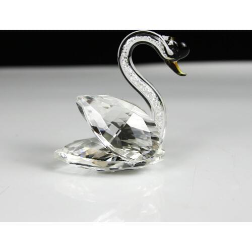 Graceful Crystal Diamond Swan Small Animal Figurines For Christmas Baptist Gift