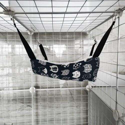 Pet Cage Hanging Cat Hammock Pet Supplies Cat Sleeping Bag Pet Cat Cage Breathable Double-sided Available Warm Cat Bed Mat