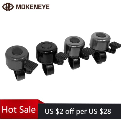 1 Pc Mountain Bicycle Cycle Black Aluminum Traditional Style Button Flick Ping Bell Outdoor Bike Accessories Campana De Coche