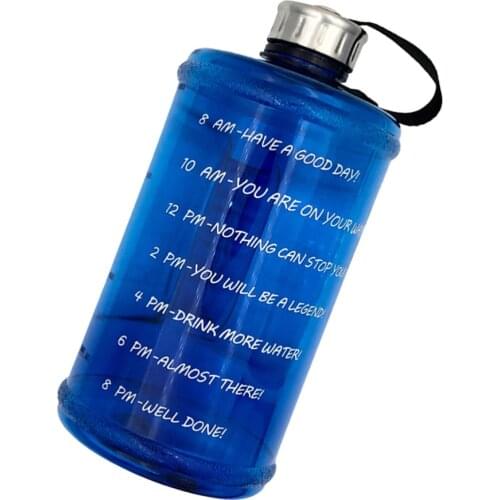 2.2L Reusable Large Capacity Water Bottle Training Drinking Water Bottle Leak Proof Water Container for Outdoor Gym Spor