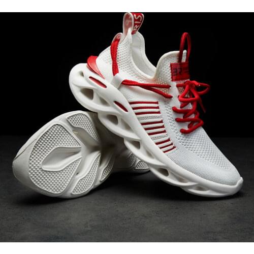 Unisex Lightweight Fashion Sneakers Men Women Athletic Knit Running Shoes Couple Tennis Fitness Jogging Shoes