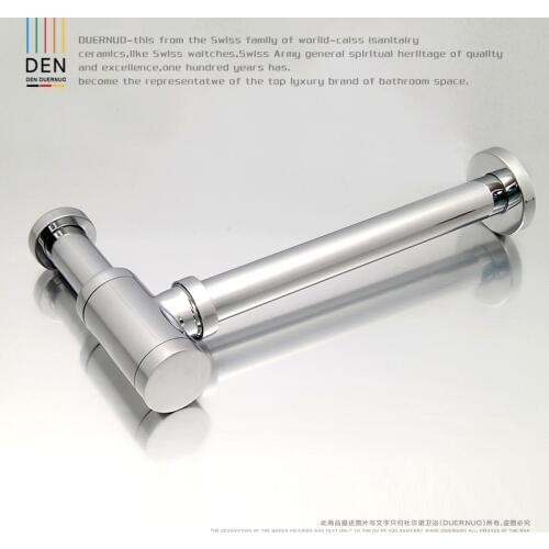 Basin copper strainer lengthen drainage tube wall wash basin anti-odor sewer pipe water-resisting device brass bibcock tap