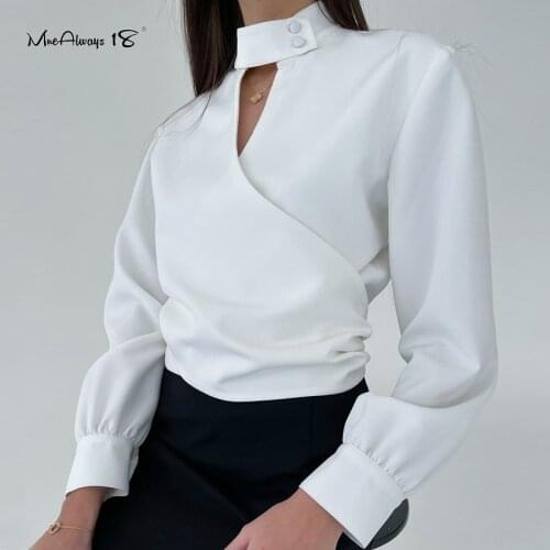 Mnealways18 Wrap Blouses China