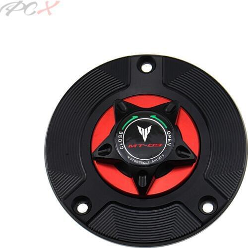 LOGO MT-09 Motorcycle Accessories Gas Fuel Tank Cap Cover CNC Aluminum for YAMAHA MT09 FZ09 FZ-09 2014 2015 2016 2017 2018 2019