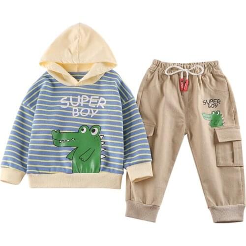 New Spring Baby Boys Clothes Suit Children Cartoon Hoodies Pants 2Pcs/Sets Autumn Toddler Casual Costume Outfits Kids Sportswear
