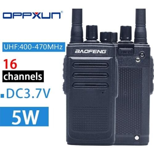 OPPXUN For Baofeng C6 Ham Transmitter UHF 400-470MHZ 8W Portable Walkie Talkie for Hotel Bank Store Super Market Two Way Radio