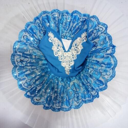 Sky Blue professional ballet tutu child swan professional tutu kids ballet tutu dress girl ballett