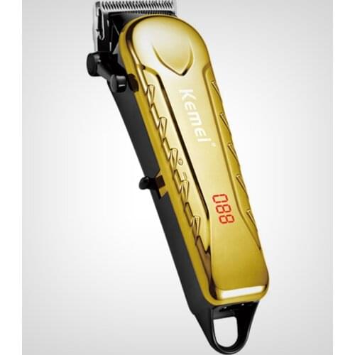 Professional adjustable blade LCD display hair clipper barber hair trimmer cord cordless electric haircut machine rechargeable