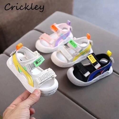 Summer Baby Sandals Fashion Soft Beach Shoes For Boys Girls Toddler Anti Slip Breathable Barefoot High Quality Kids Sandals
