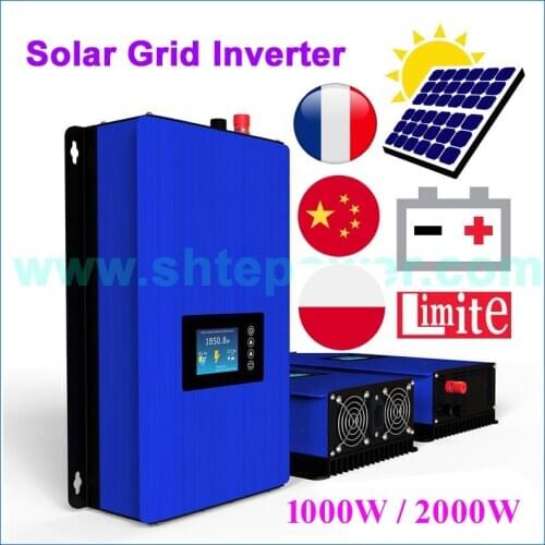1000W 2000W Solar Panels Battery on Grid Tie Inverter Limiter for Home PV Power System DC 22-65V/45-90V AC 90V-130V 190V-260V