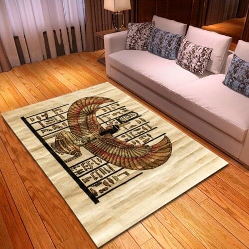 New fashion ancient Egypt 3D printing carpet living room home decoration mat childrens room carpet bedroom large soft carpet