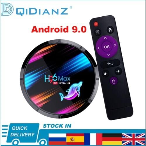 H96 MAX X3 Android 9.0 TV BOX 4K 1080P H96MAX X3 Quad core Amlogic S905X3 2.4/5G WIFI 8K BT TV BOX