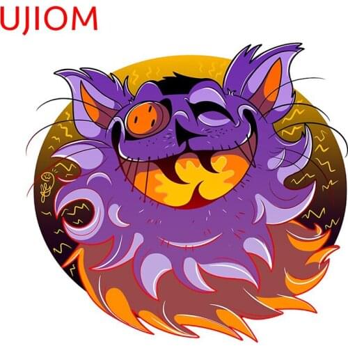 UJIOM Monster Head Wall Stickers Bedroom Accessories Living Room Decor Waterproof Wall Decal Bathroom Kitchen Door Sticker