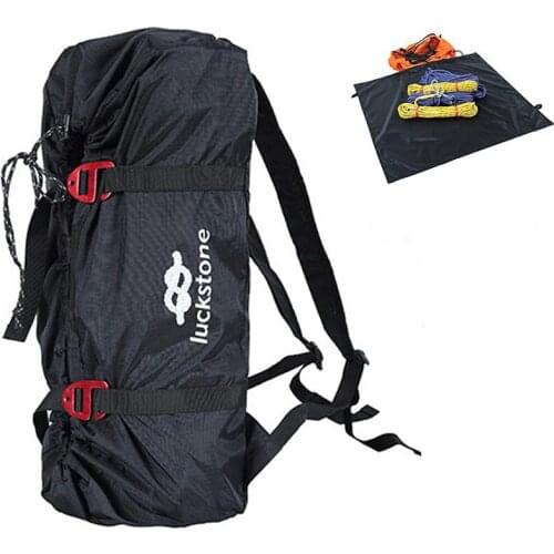 Climbing Rope Bags Shouder Strap Ropes Storage Bag Outdoor Camping Rock Mountaineering Folding Portable Adjustable Waterproof
