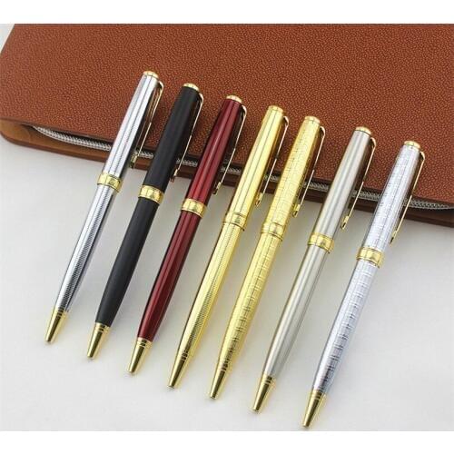 Luxury pen high quality 0.7MM Blue refill Colour school office Medium nib Ballpoint Pens New Student office stationery Gift