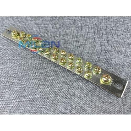 1pcs 2*25 23 hole zero row terminal copper bar power distribution box terminal zero line terminal