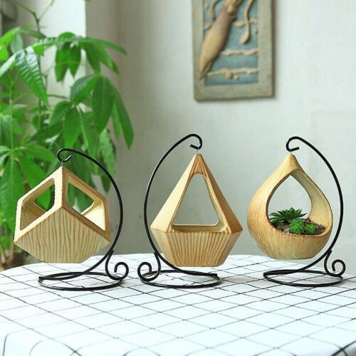 1pcs Flower Hanging Basket Triangle Vase Creative Supplies for Indoor Decoration Garden Home Office Hanging Planters Dropship