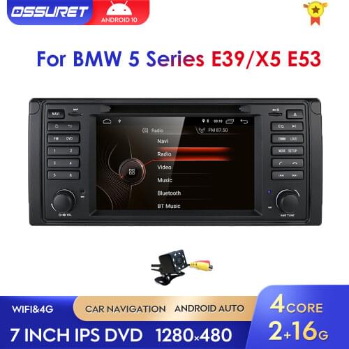 7inch Android10 Car DVD radio Player For BMW X5 E53 E39 E38 GPS Stereo Audio Navigation Multimedia Screen automotivo 2G RAM 1din
