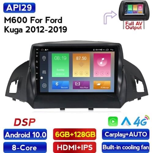 Android 10 6G+128G RDS DSP For Ford Kuga Escape 2013 2014 2016 Car Radio Multimedia Video Player Navigation GPS 2DIN DVD
