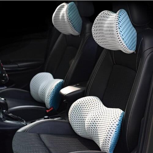 Car Headrest Neck Pillow Support Universal Soft Neck Pillows Cushion Memory Foam Lumbar Back Support Interior Automotive Goods