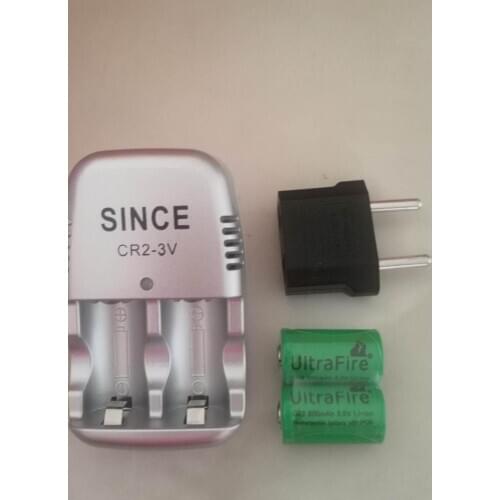 CR2 3V (15270) AI-BALL Mini Wifi Camera Rangefinder Battery Charger With 2PCS Rechargeable Li-on Battery AC 110-240V Input