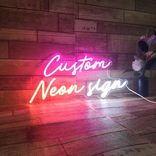 Custom Neon Sign Led Light Lamp For Wedding Party Birthday Decor Room Decoration Business Logo With Dimmer 12V
