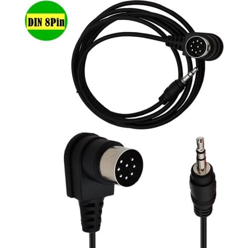 90 ° Angle Din 8 Pin to DC3.5mm Cable 8Pin Din Male Plug to 3.5mm Male Audio Cable for Musical instrument audio equipment