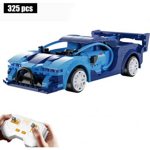 Remote Control Sports Car Building Blocks Bricks Kit Diy MOC Vehicle Model Technical Racing Car for Children Kids Friend Gift