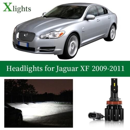 Xlights Bulb For Jaguar XF 2009 2010 2011 Led Headlight Low High Beam Canbus Headlamp Auto Lamp Light Accessories 12V 24V 6000K