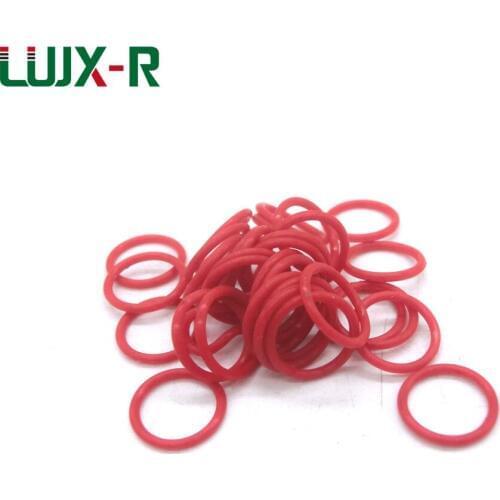 LUJX-R 1mm O Ring Seal Red Silicone Gasket Sealing Non-toxic VMQ O Ring Washer OD 18/19/20/22/28/30/32/35mm O Rings Sealing