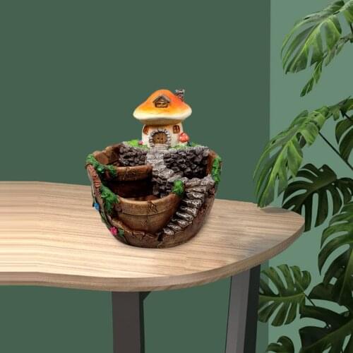 Micro Landscape Flower Pots,Succulent Planter,Creative Desktop Resin Plant Pot Container Bonsai Office Garden Home Decor