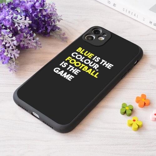 For iPhone Blue Is The Colour Chelsea Fc Print Soft Matt Apple iPhone Case